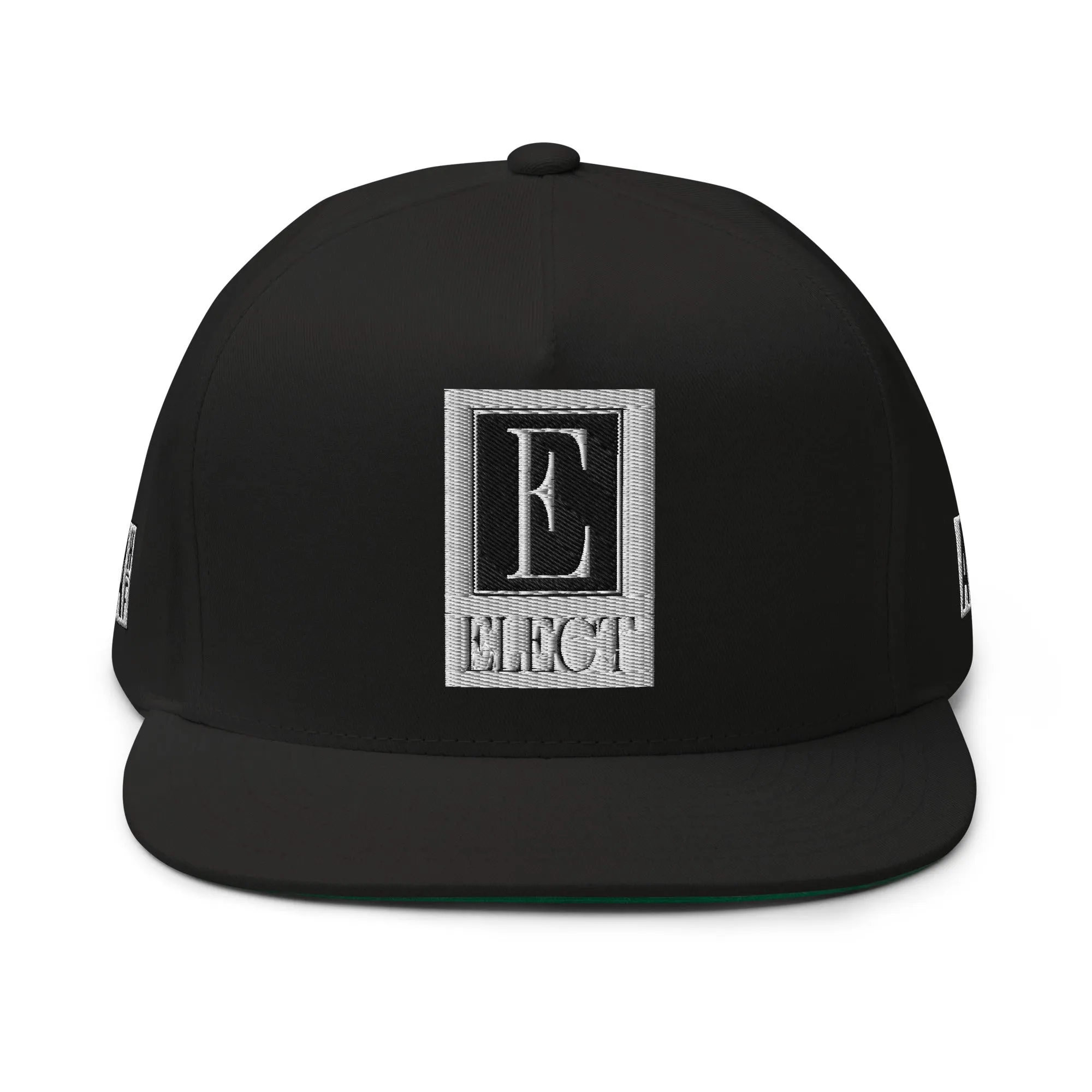 Embroidered Flat Bill Snapback Cap Black Streetwear Yupoong The Ascension High Fashion ELECT