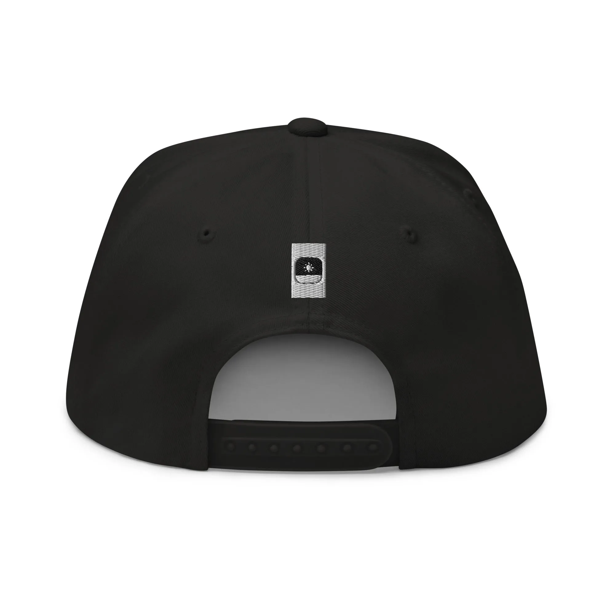 Embroidered Flat Bill Snapback Cap Black Streetwear Yupoong The Ascension High Fashion ELECT