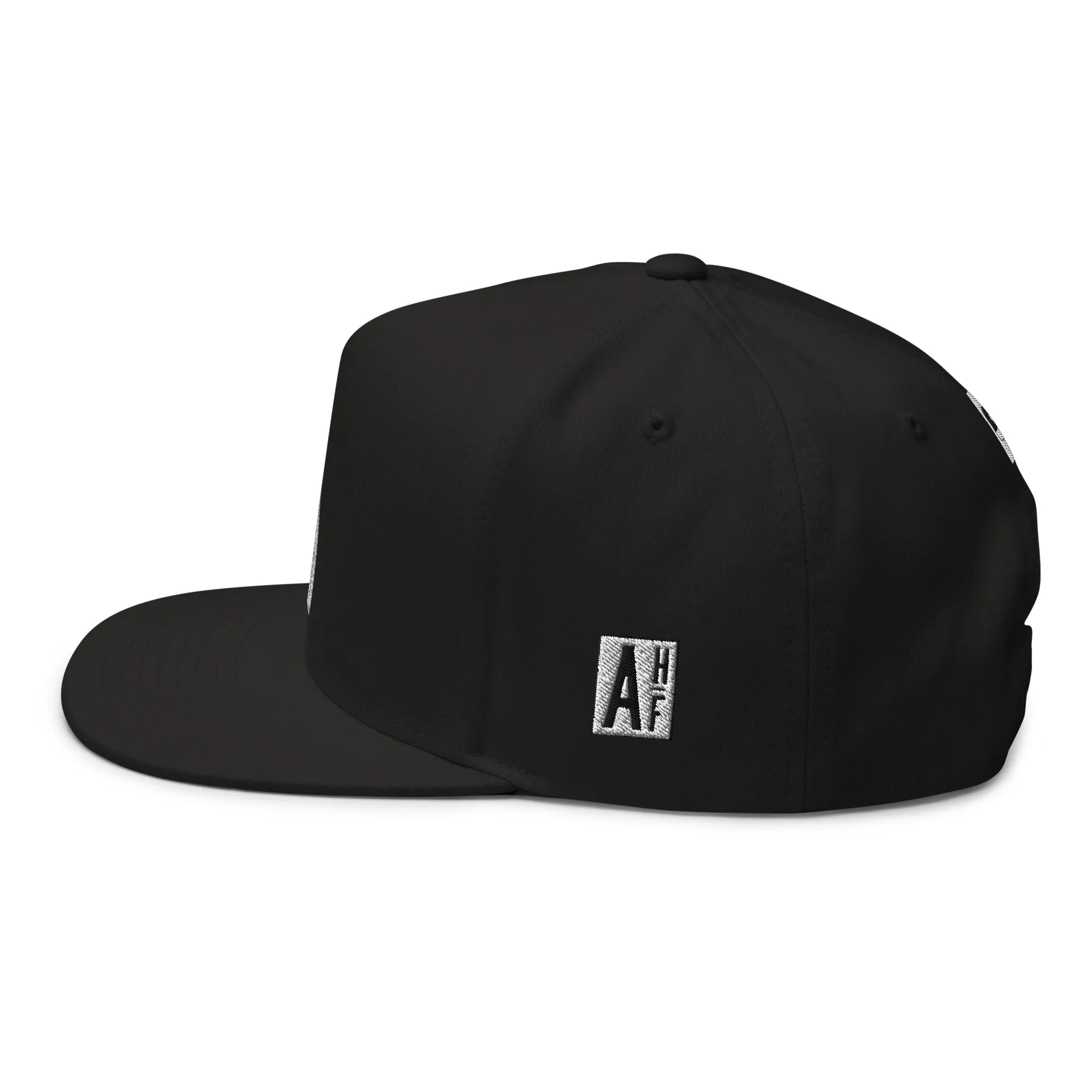 Embroidered Flat Bill Snapback Cap Black Streetwear Yupoong The Ascension High Fashion ELECT