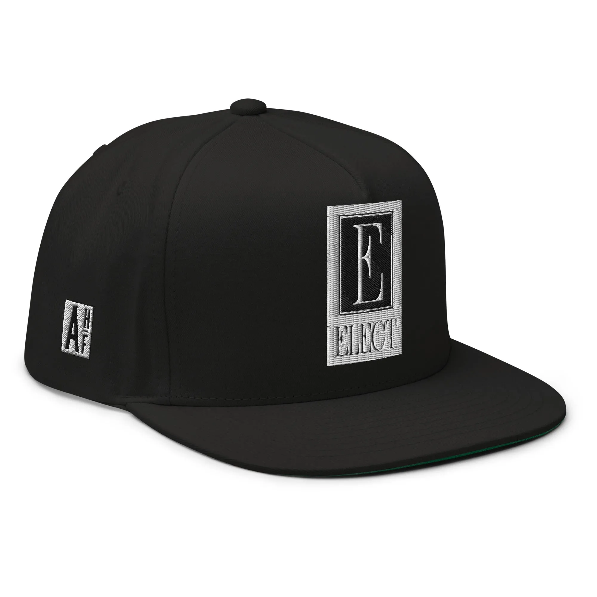 Embroidered Flat Bill Snapback Cap Black Streetwear Yupoong The Ascension High Fashion ELECT