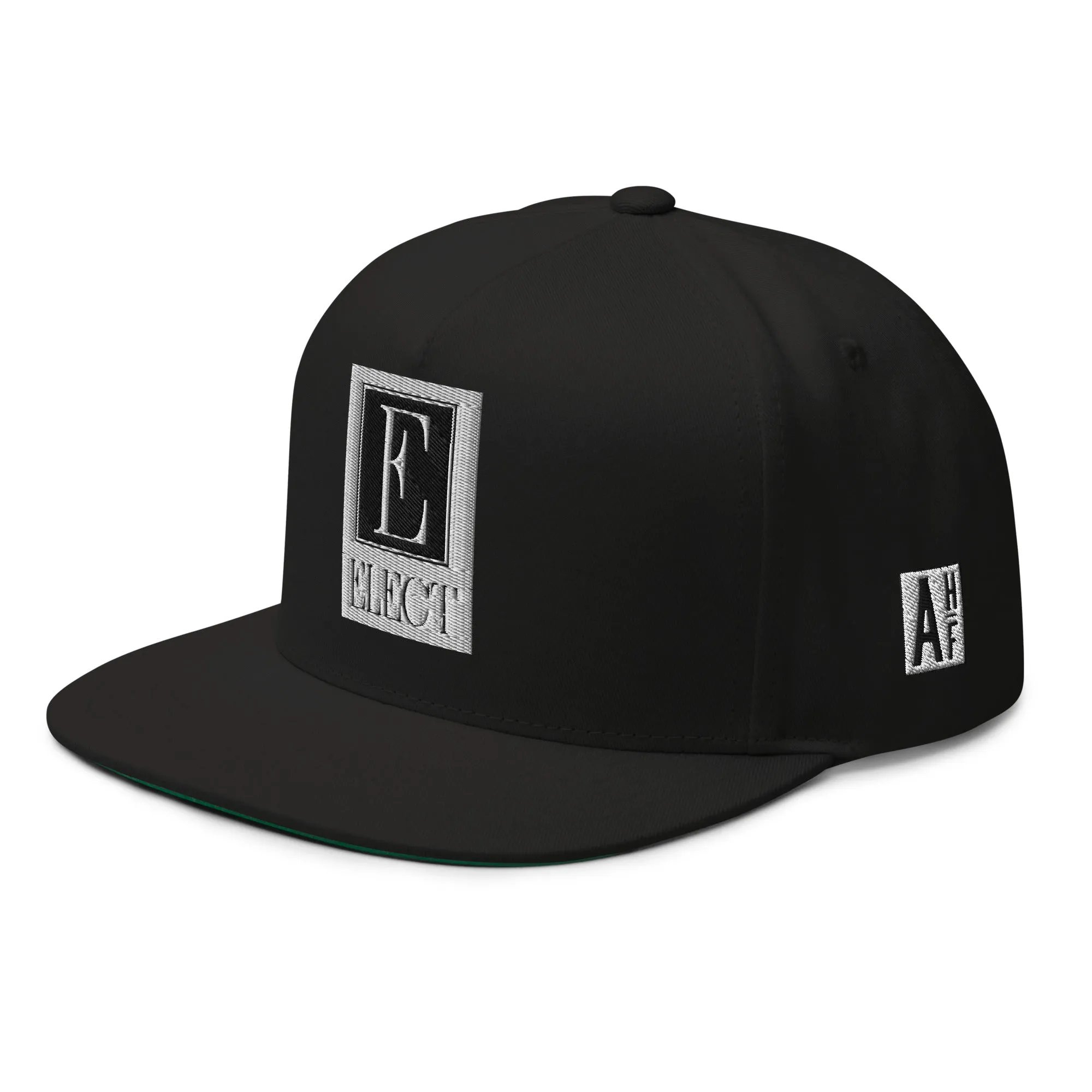 Embroidered Flat Bill Snapback Cap Black Streetwear Yupoong The Ascension High Fashion ELECT