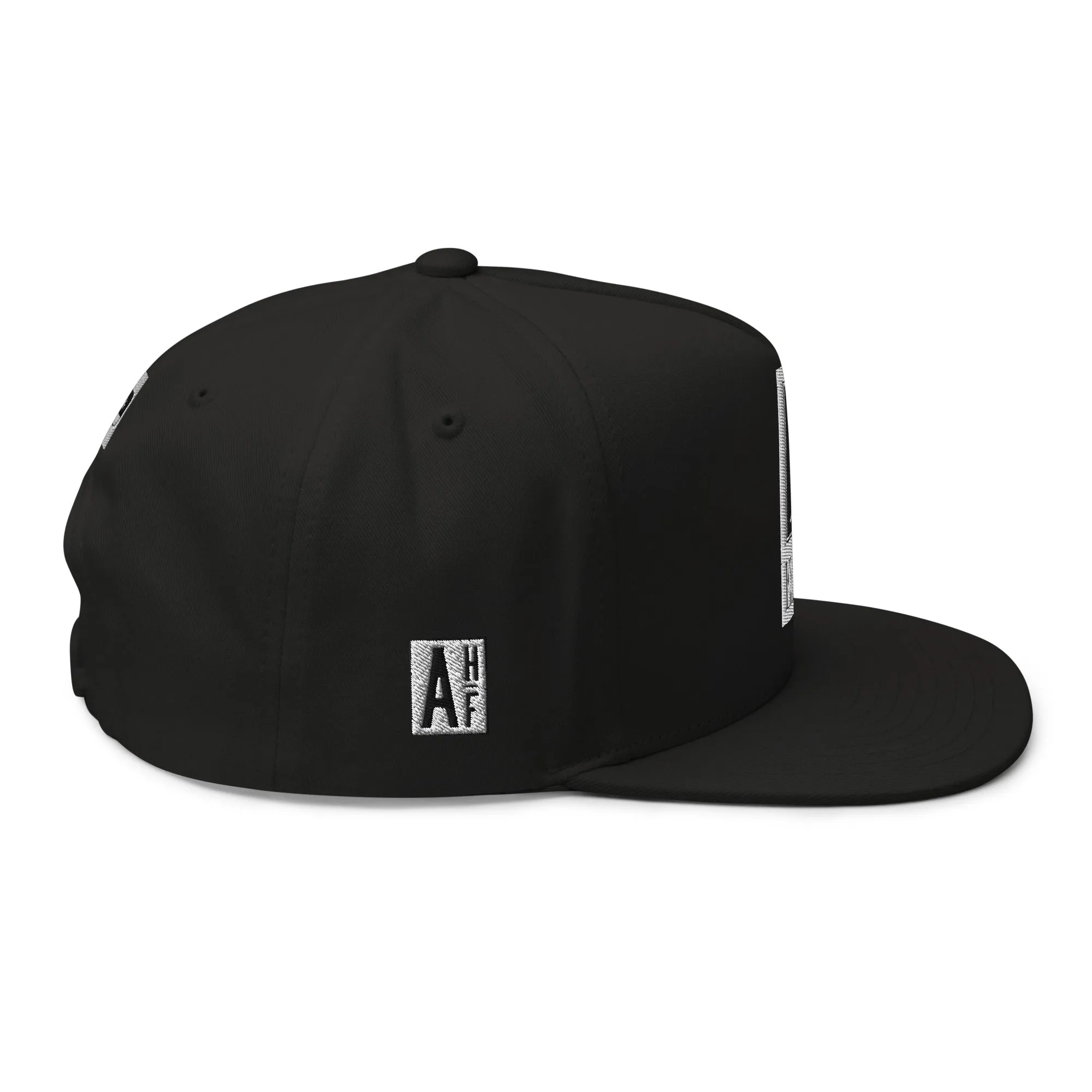 Embroidered Flat Bill Snapback Cap Black Streetwear Yupoong The Ascension High Fashion ELECT