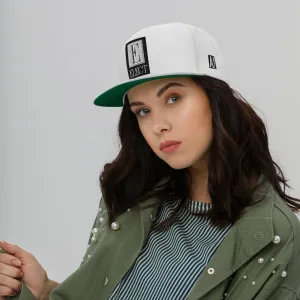 Embroidered Flat Bill Snapback Cap White Streetwear Yupoong The Ascension High Fashion ELECT