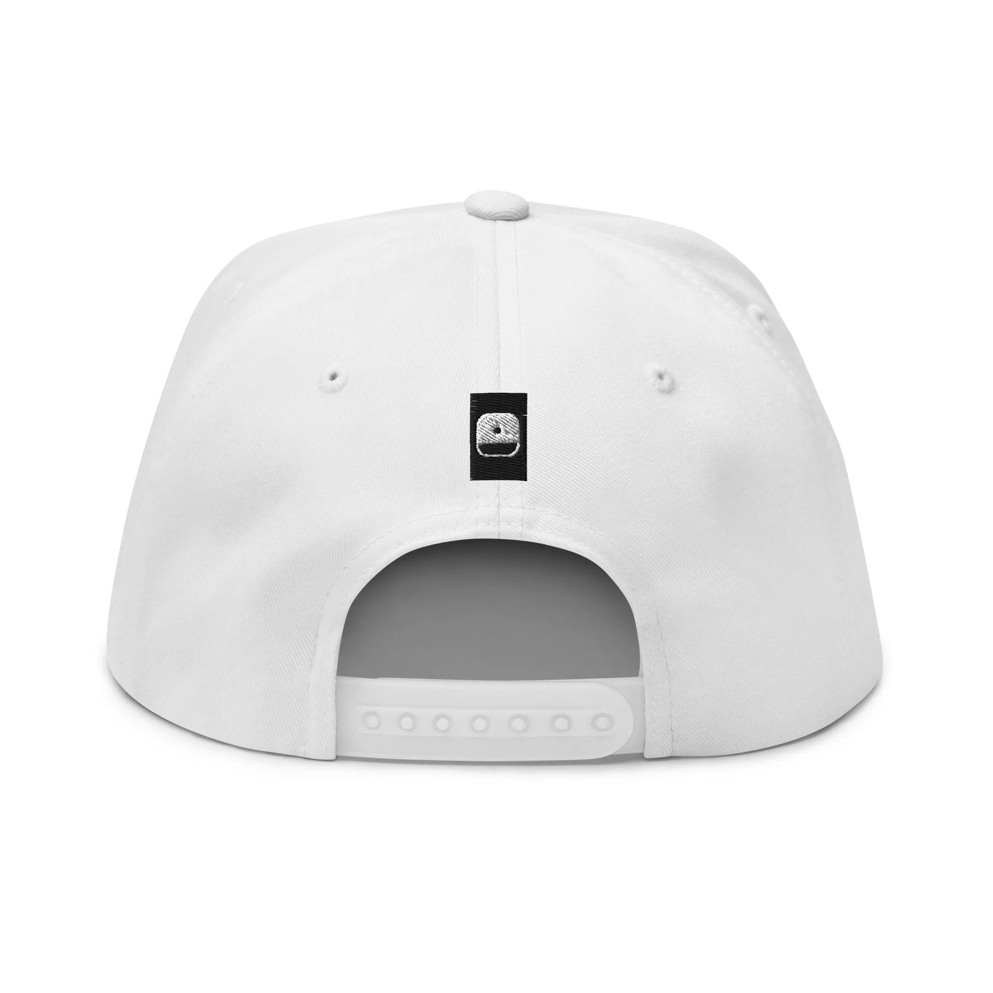 Embroidered Flat Bill Snapback Cap White Streetwear Yupoong The Ascension High Fashion ELECT
