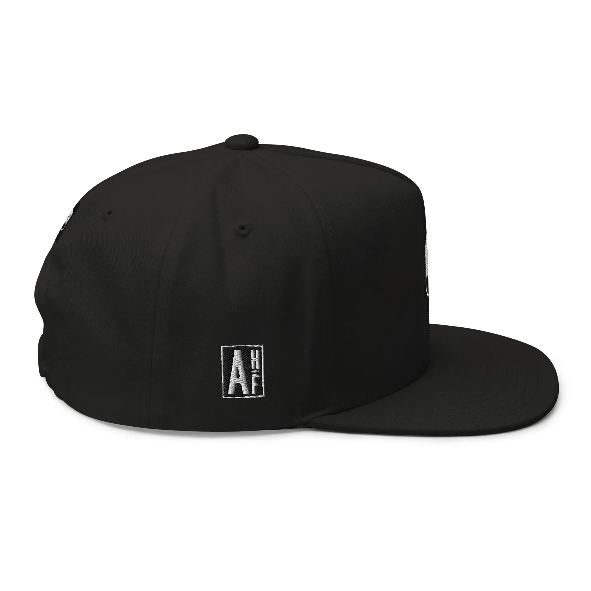Embroidered Flat Bill Snapcack Cap Black Streerwear Yupoong The Ascension High Fashion BLACK SUN