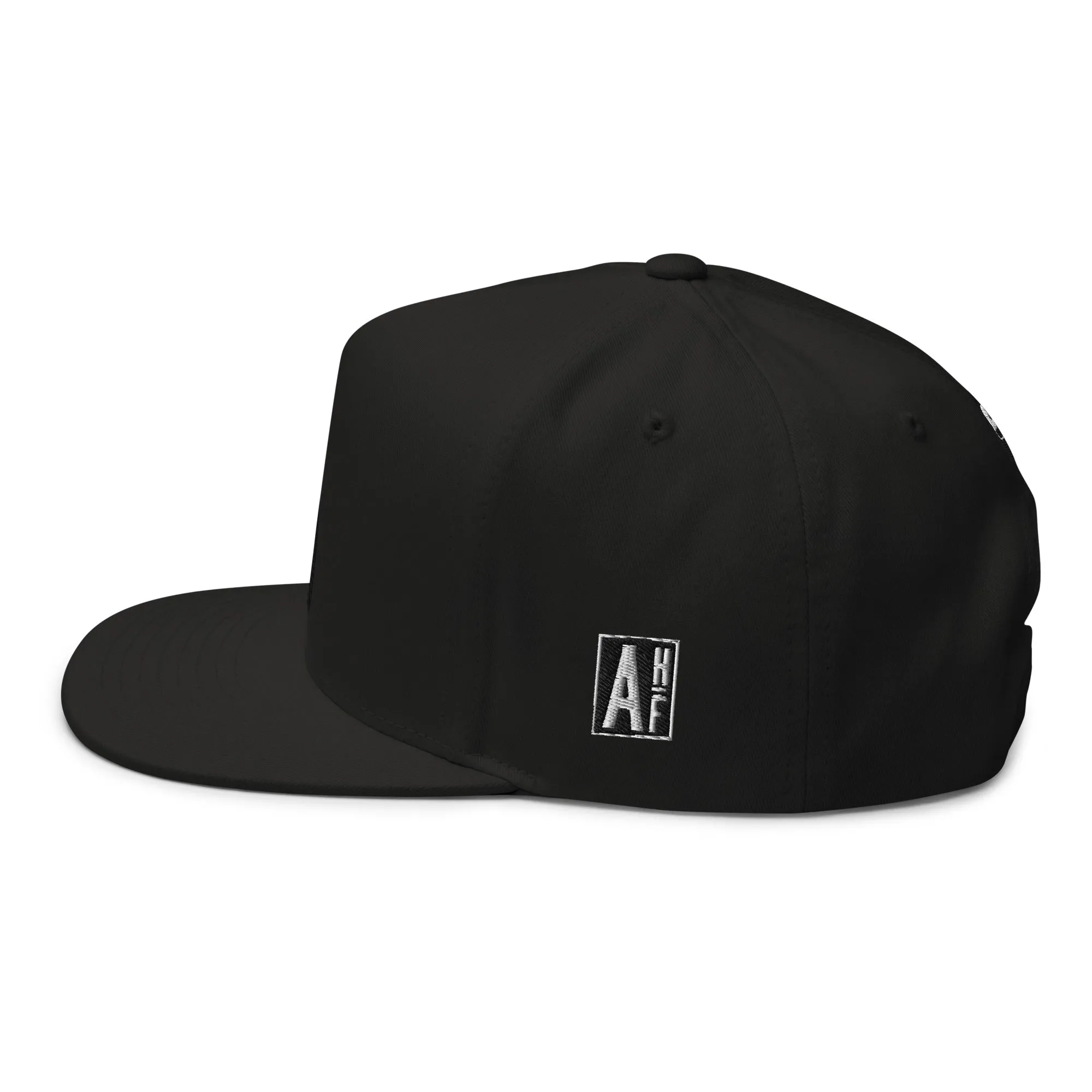 Embroidered Flat Bill Snapcack Cap Black Streerwear Yupoong The Ascension High Fashion BLACK SUN