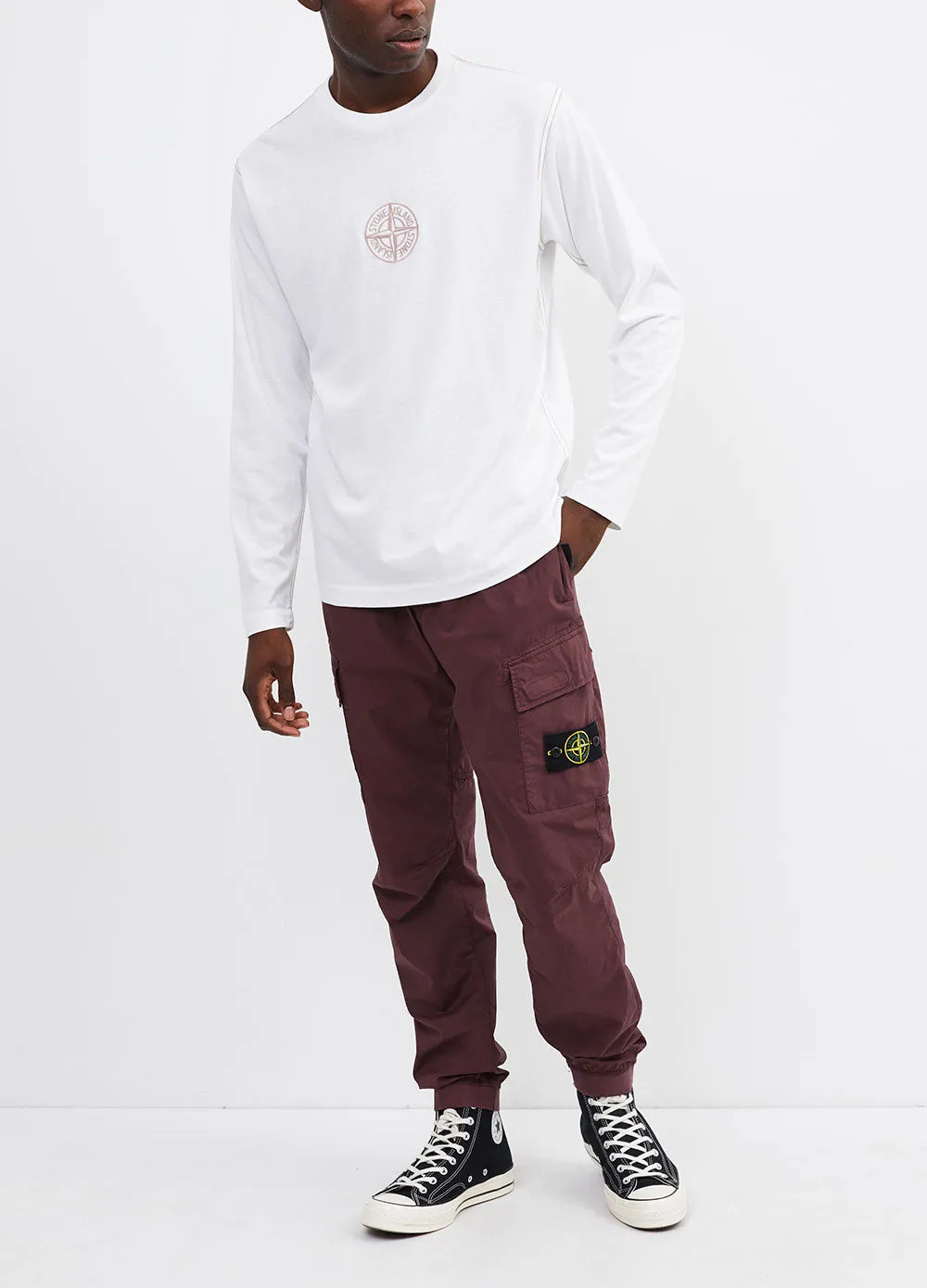 Embroidered Long-sleeve T-shirt