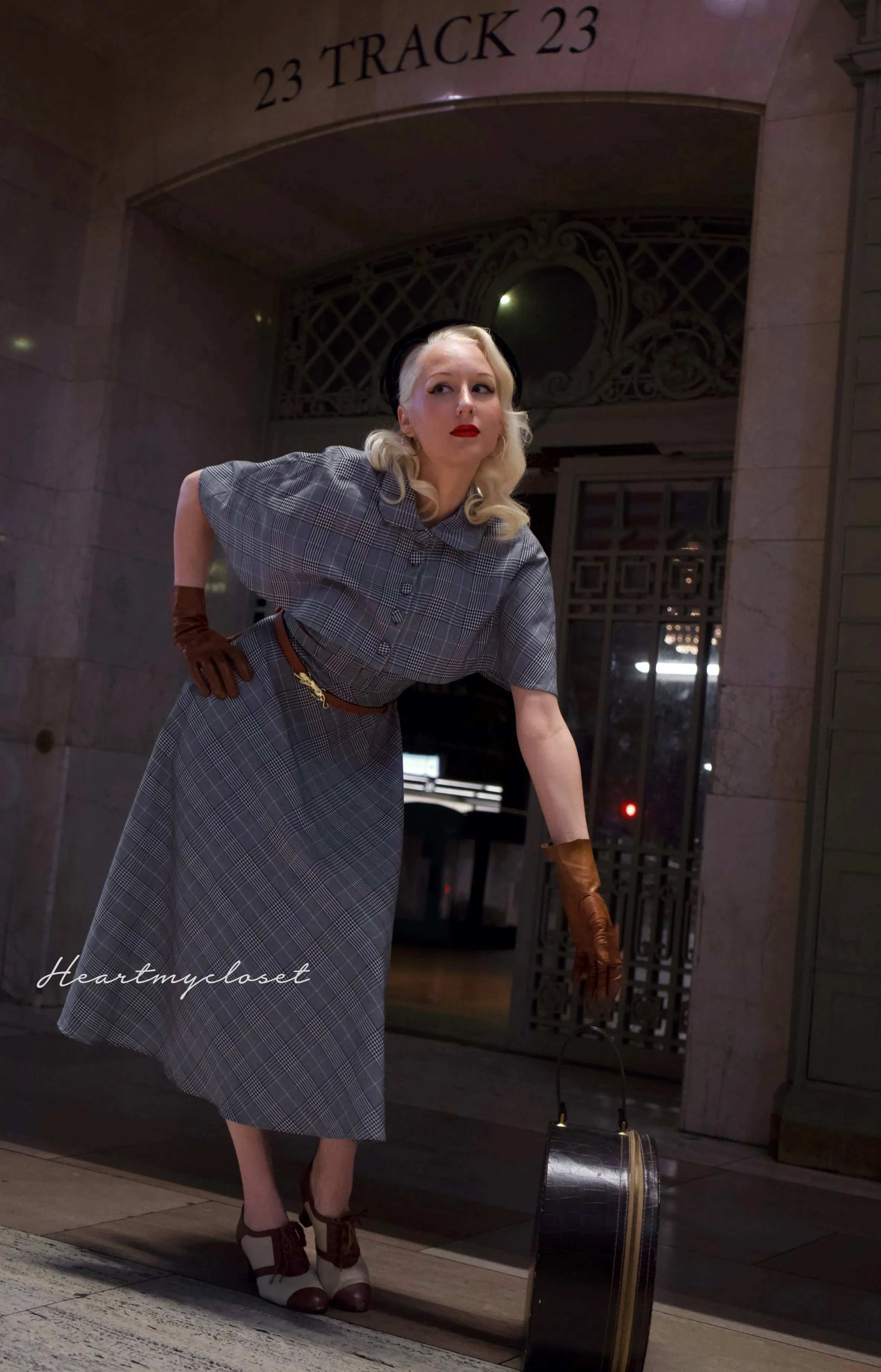 Emily dress and cape- 40s 50s swing dress with matching cape