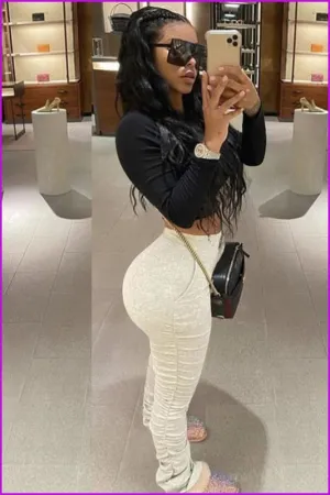 Euro Hot Sale Cotton Long Stacked Leggings F841
