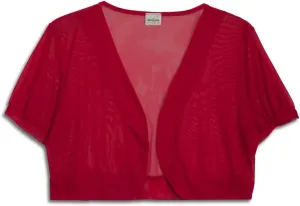 eVogues Sheer Cropped Short Sleeve Bolero Shrug