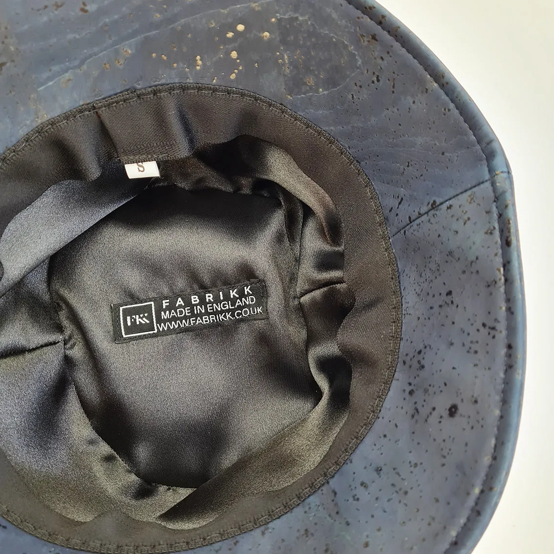 FABRIKK Montecristo Eco Cork Bucket Hat | Navy Blue | Vegan Hat