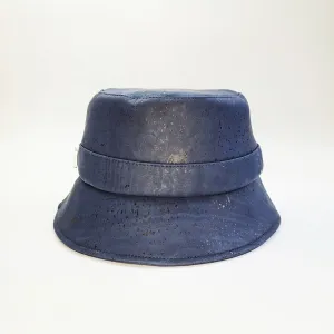 FABRIKK Montecristo Eco Cork Bucket Hat | Navy Blue | Vegan Hat