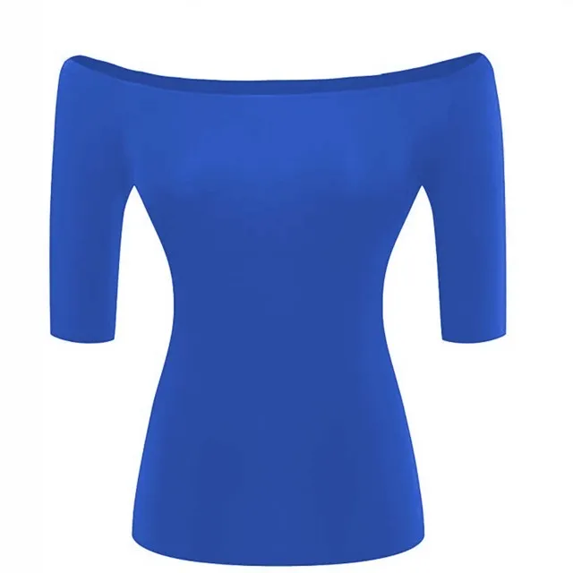 Fashion Woman Blouses 2022 Summer Sexy Elegant Party Vintage Luxury Middle Sleeve Knit Women Tube Off Shoulder Top Black