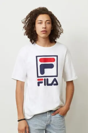 Fila Men's Stacked T-Shirt - White