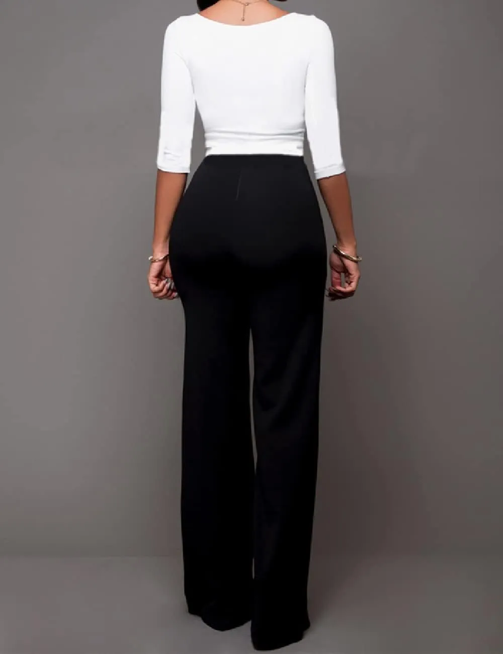 Flare Dress Pants for Women, High Waisted Double Breasted Bell Flare Trousers for Casual Lounge Work Wear