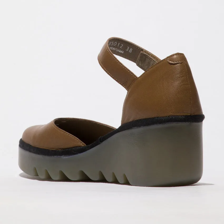 Fly London Women's BISO305FLY Leather Strappy Sandals Ground Brown