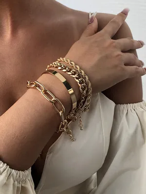 Flytonn-Original Cool Statement Chains Bracelet