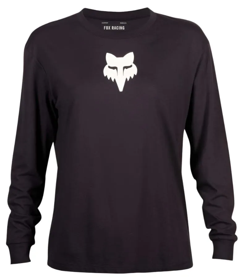 Fox WOMENS FOX HEAD LS TOP - Black