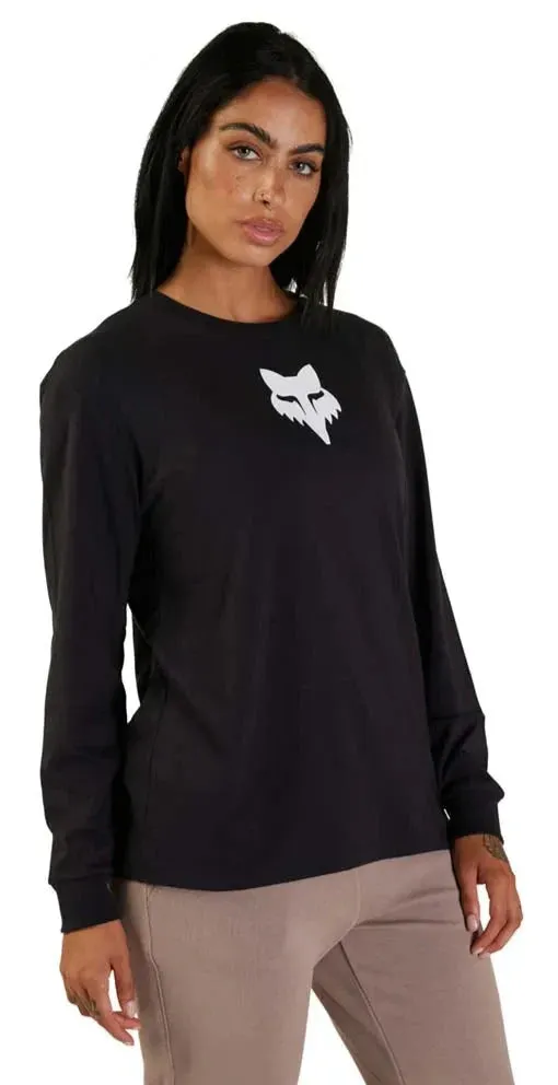 Fox WOMENS FOX HEAD LS TOP - Black
