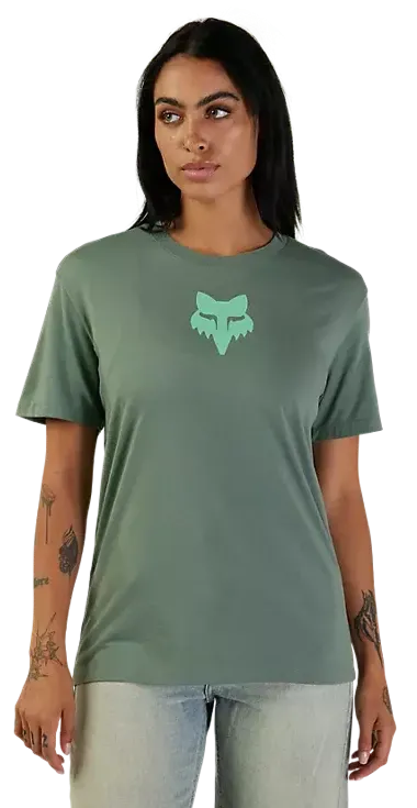 Fox WOMENS FOX HEAD SS TEE - Kelp