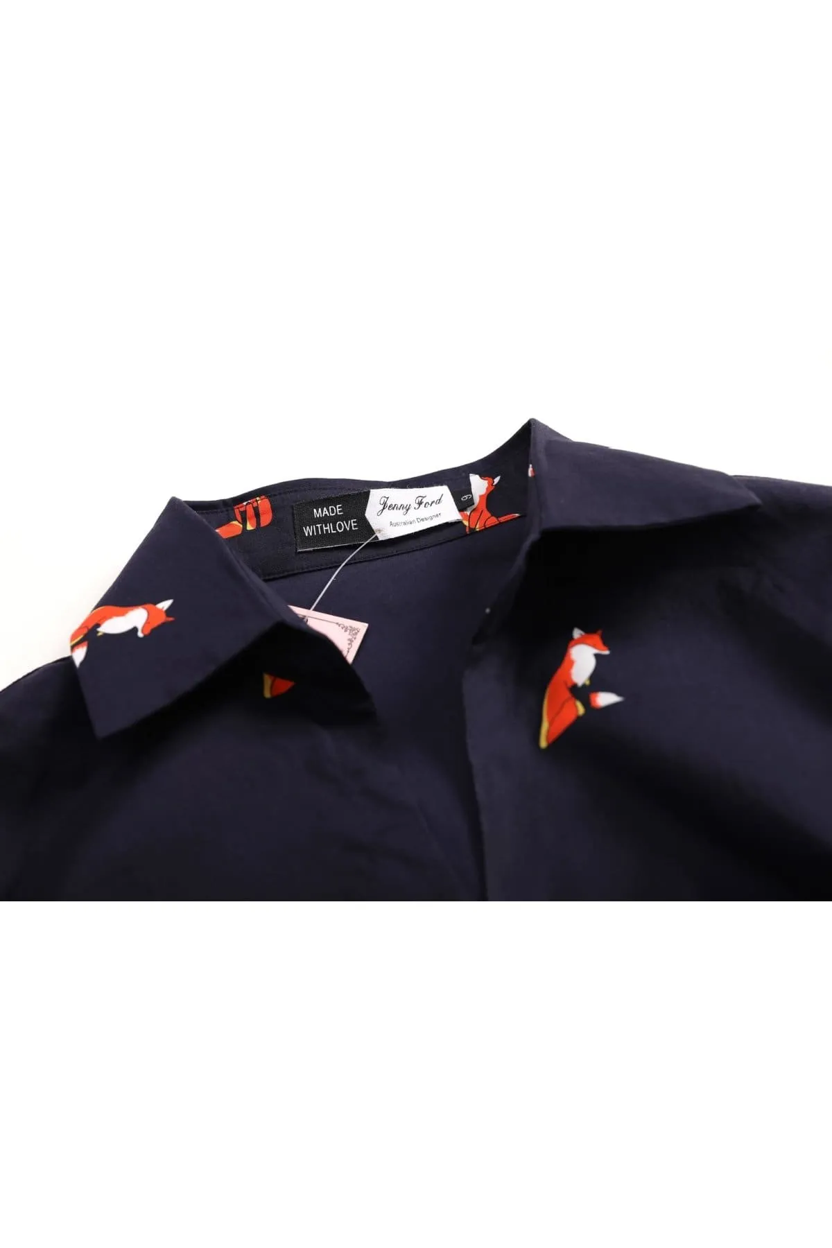 Foxy Lady Collared Vintage T Shirt Cotton Dress