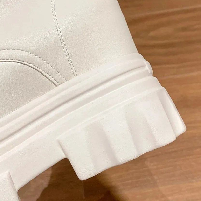 Funki Buys | Boots | Women's Gothic Round Toe Chunky Boots