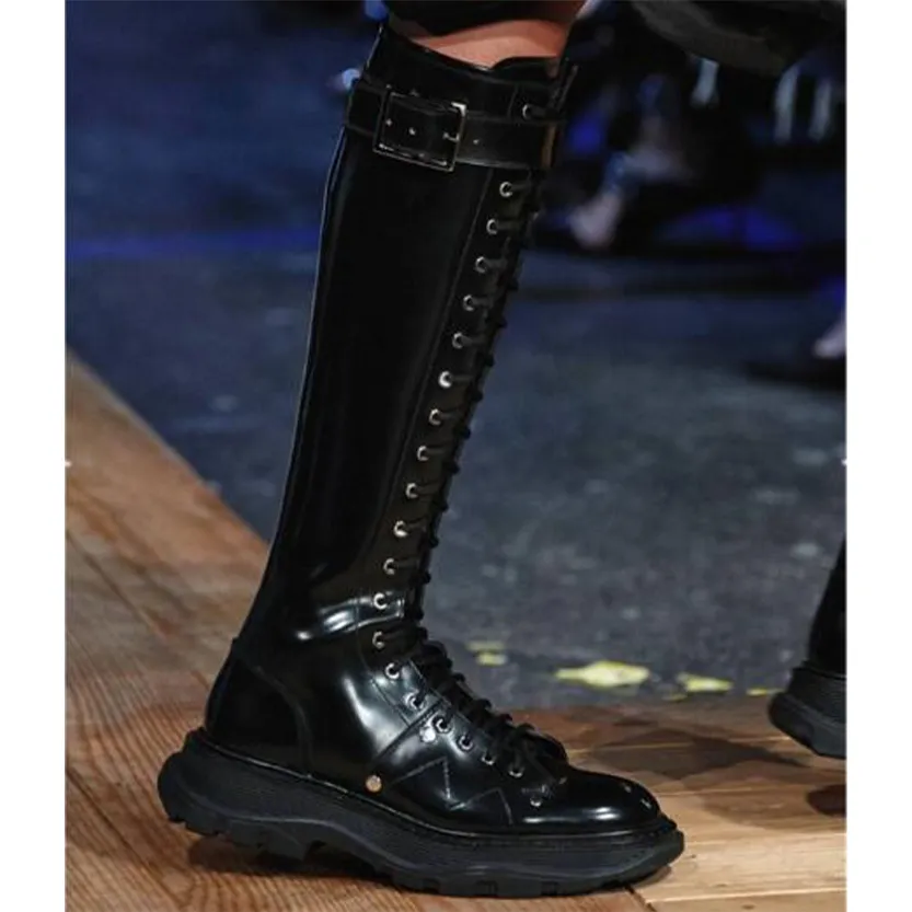 Funki Buys | Boots | Women's White Knee High Lace Up Boots