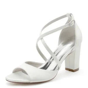 Funki Buys | Shoes | Women's Open Toe Cross Strap Wedding Sandals