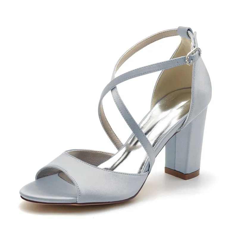 Funki Buys | Shoes | Women's Open Toe Cross Strap Wedding Sandals