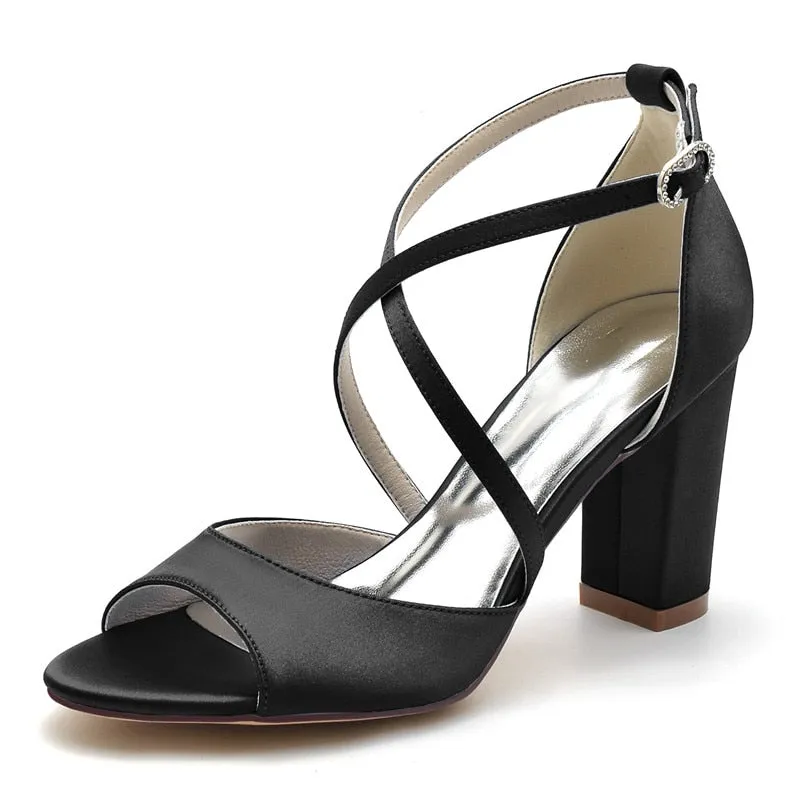 Funki Buys | Shoes | Women's Open Toe Cross Strap Wedding Sandals