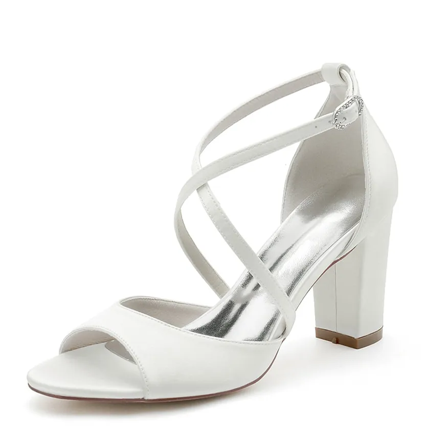Funki Buys | Shoes | Women's Open Toe Cross Strap Wedding Sandals