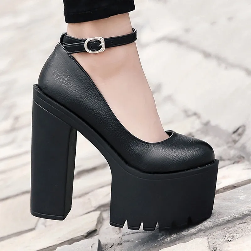 Funki Buys | Shoes | Women's Sexy High Chunky Heel Platforms