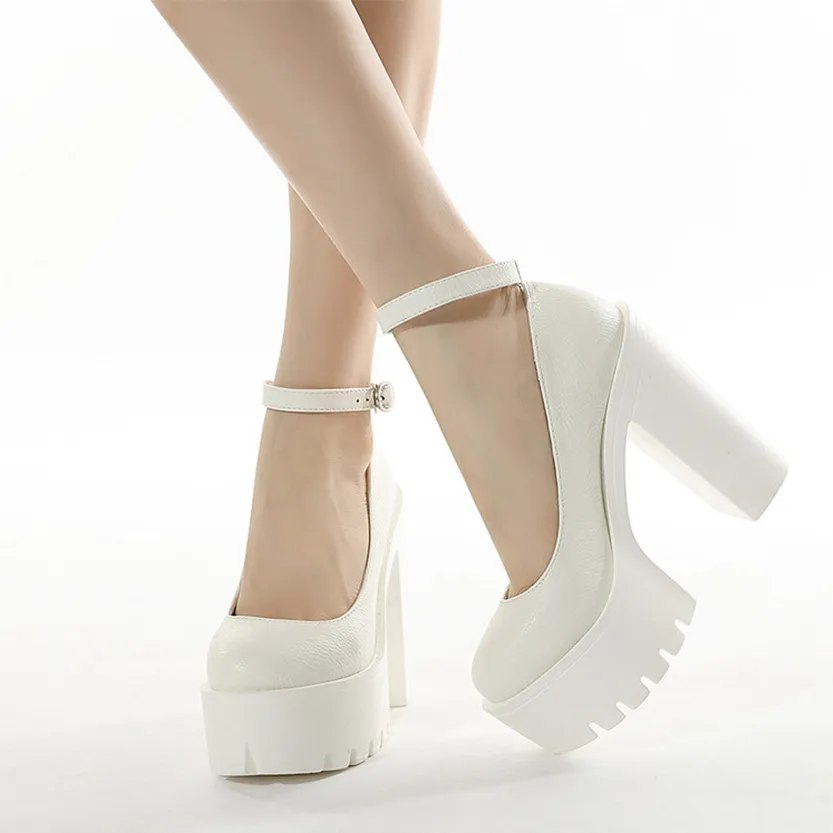 Funki Buys | Shoes | Women's Sexy High Chunky Heel Platforms