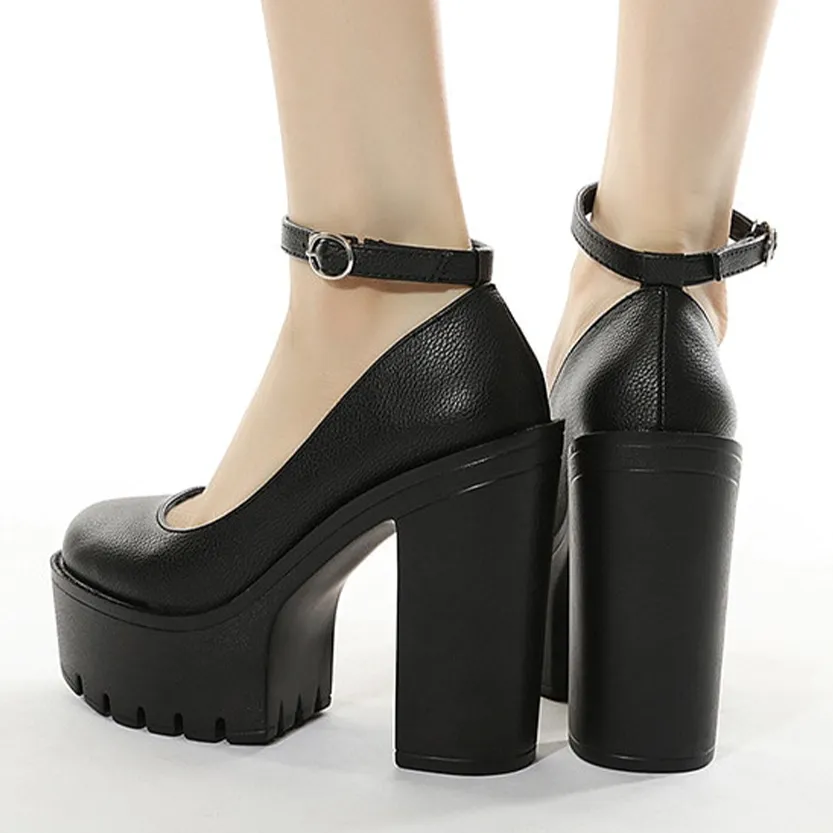 Funki Buys | Shoes | Women's Sexy High Chunky Heel Platforms