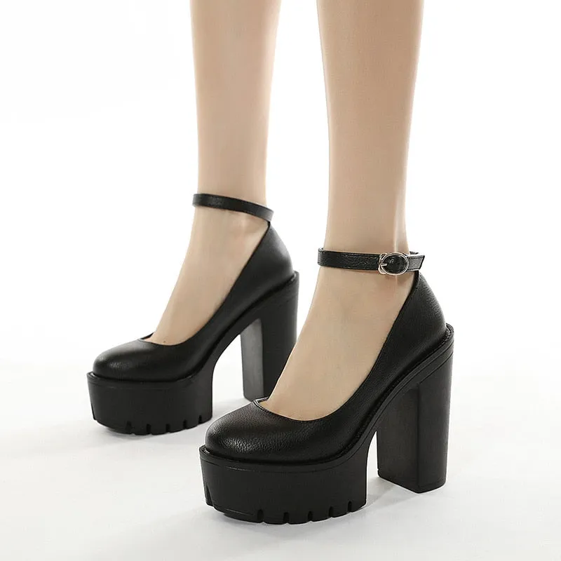 Funki Buys | Shoes | Women's Sexy High Chunky Heel Platforms