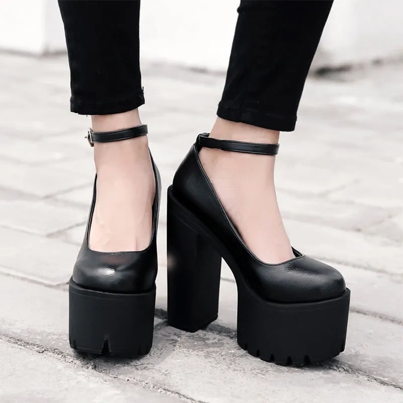 Funki Buys | Shoes | Women's Sexy High Chunky Heel Platforms