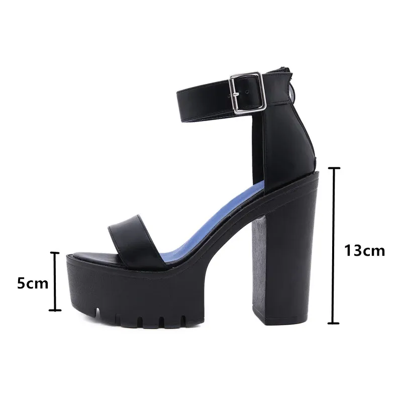 Funki Buys | Shoes | Women's Sexy High Chunky Heel Platforms