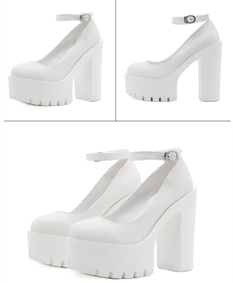 Funki Buys | Shoes | Women's Sexy High Chunky Heel Platforms