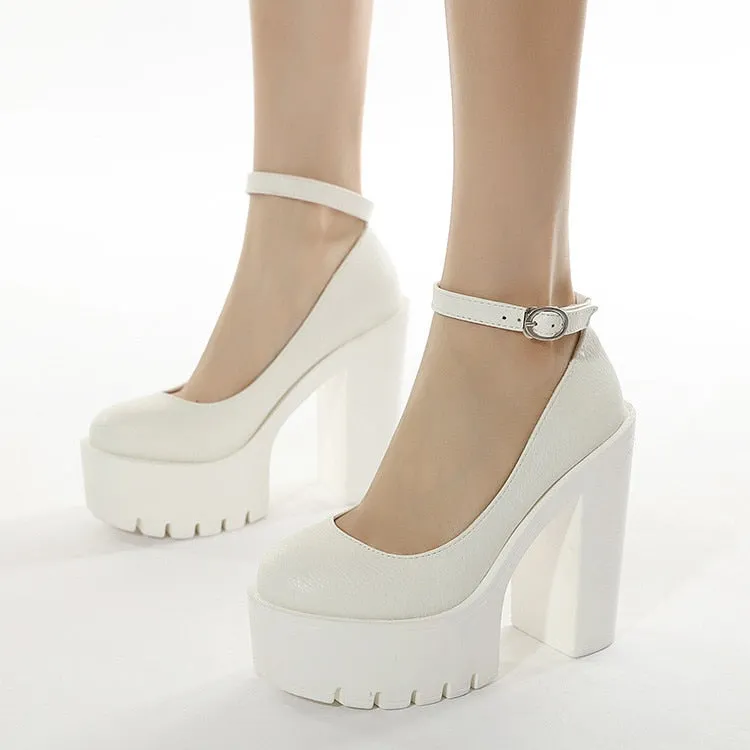 Funki Buys | Shoes | Women's Sexy High Chunky Heel Platforms