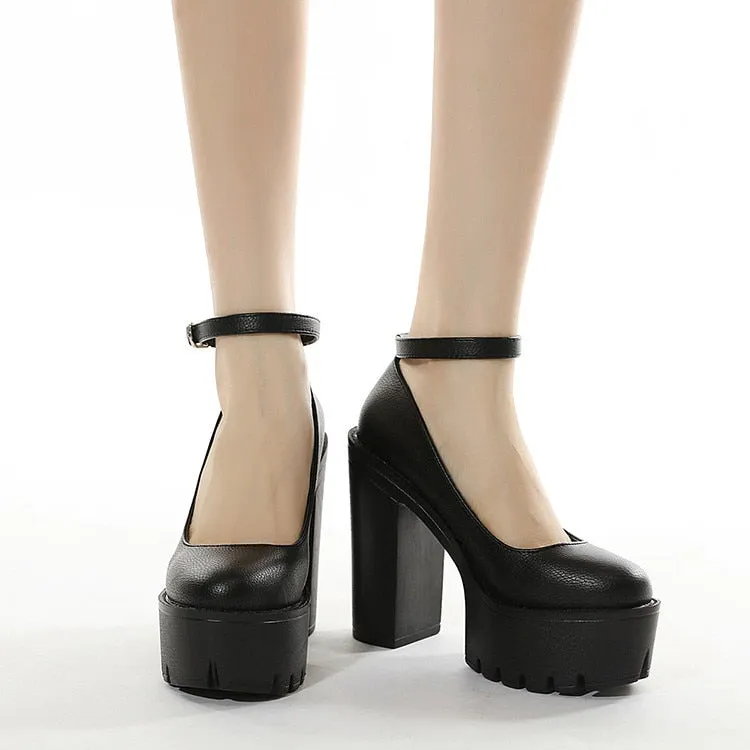 Funki Buys | Shoes | Women's Sexy High Chunky Heel Platforms