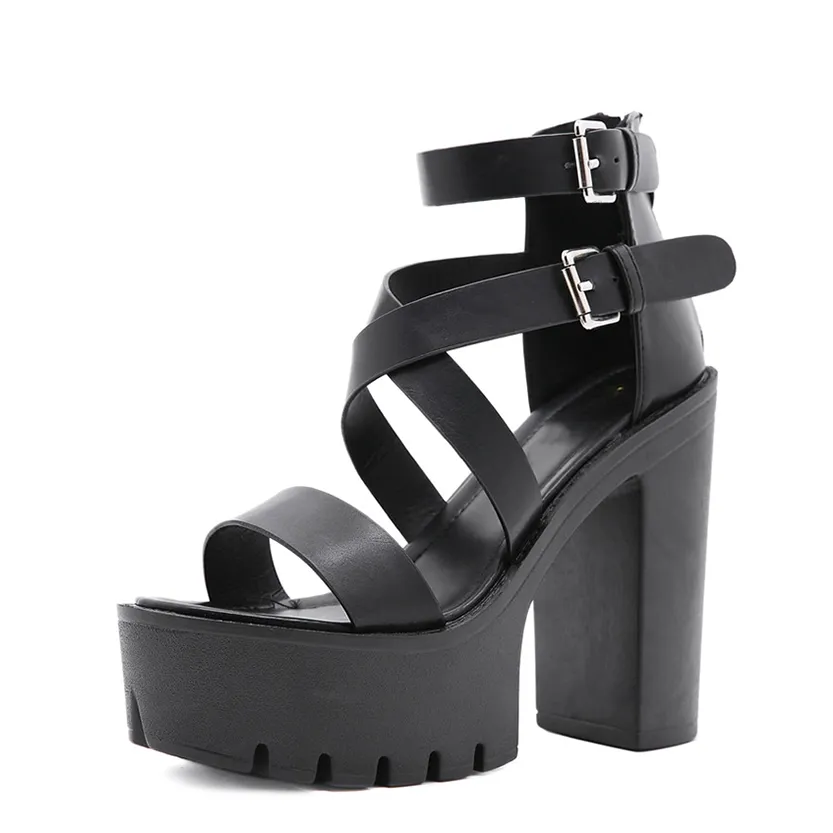 Funki Buys | Shoes | Women's Sexy High Chunky Heel Platforms
