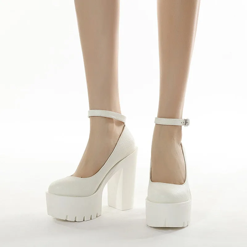 Funki Buys | Shoes | Women's Sexy High Chunky Heel Platforms