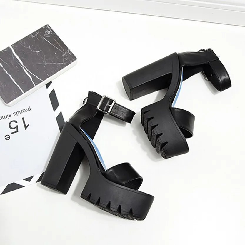 Funki Buys | Shoes | Women's Sexy High Chunky Heel Platforms