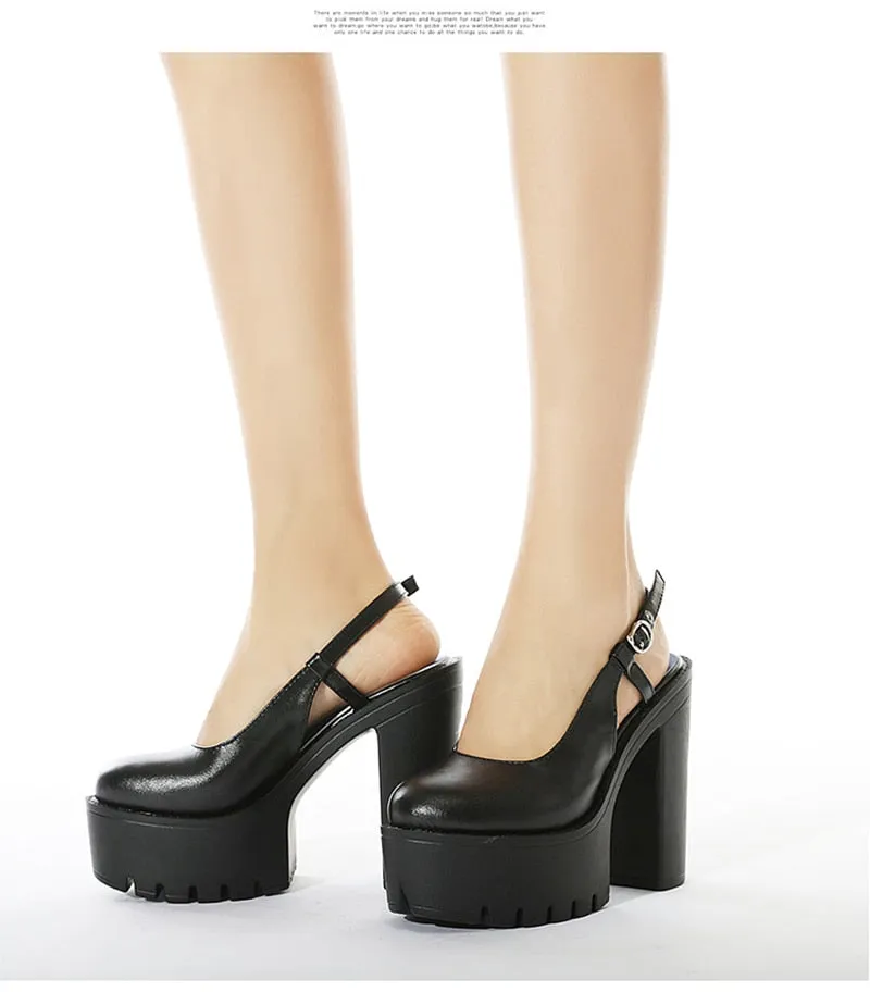 Funki Buys | Shoes | Women's Sexy High Chunky Heel Platforms