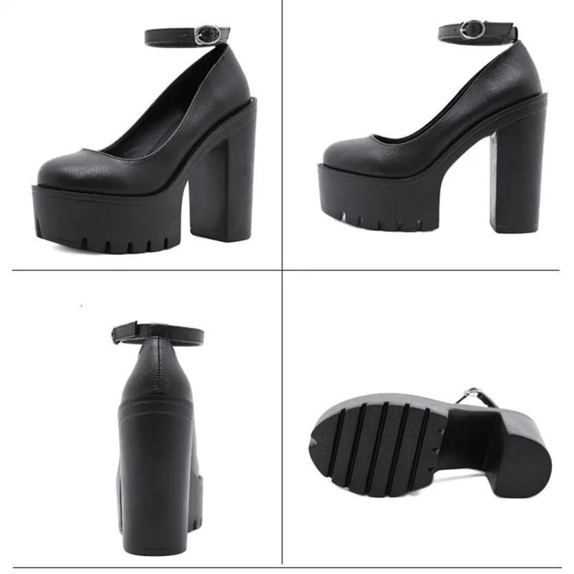 Funki Buys | Shoes | Women's Sexy High Chunky Heel Platforms