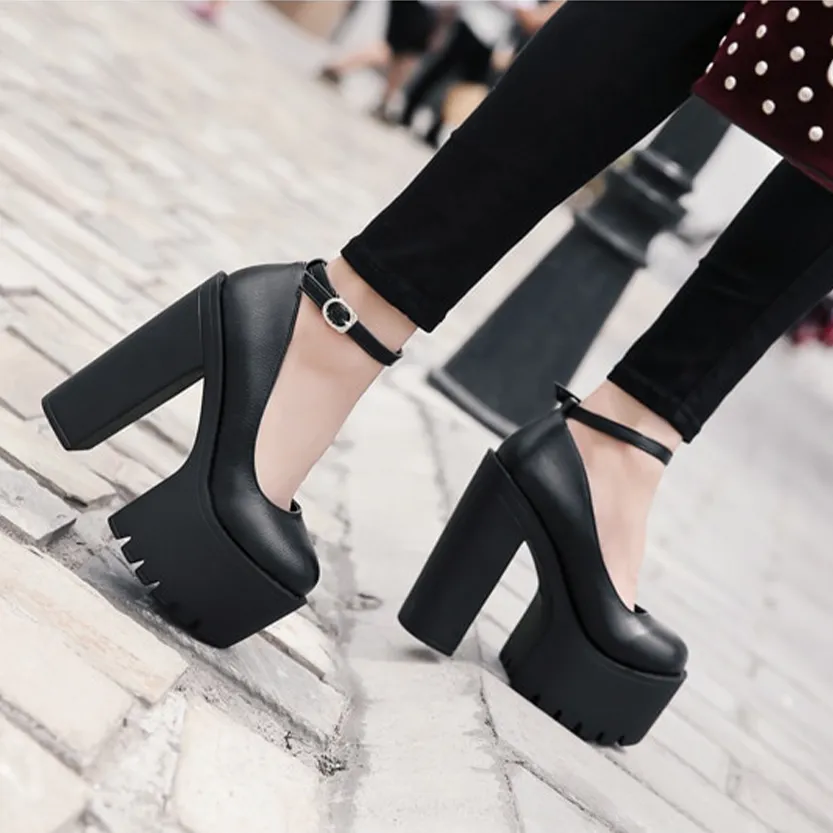 Funki Buys | Shoes | Women's Sexy High Chunky Heel Platforms