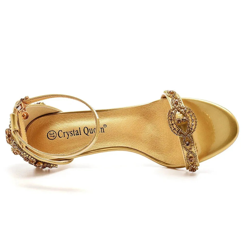 Funki Buys | Shoes | Women's Sweet Low Heel Beaded Sandals