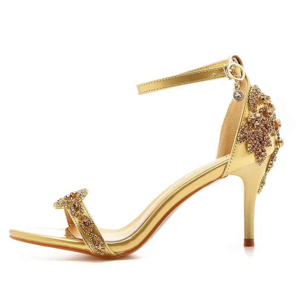 Funki Buys | Shoes | Women's Sweet Low Heel Beaded Sandals