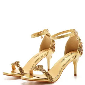 Funki Buys | Shoes | Women's Sweet Low Heel Beaded Sandals
