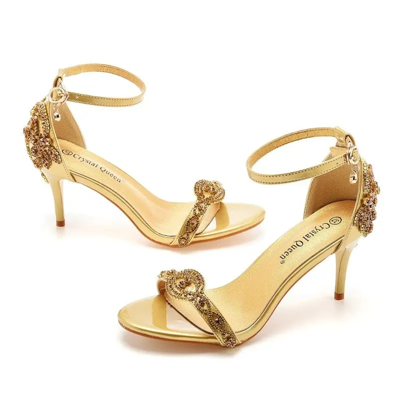 Funki Buys | Shoes | Women's Sweet Low Heel Beaded Sandals